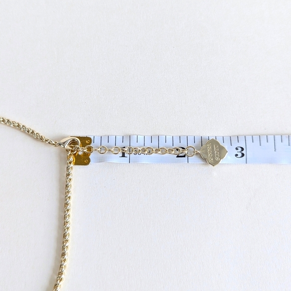 Kendra Scott Charlsea Glam Rock Necklace Iridescent Dichroic Glass Chain Fringe - Picture 10 of 12